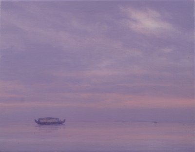 Fischerboot auf dem Vembanad-See, Kerala von Derek Hare