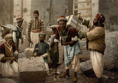 Steinmetze, Jerusalem von Detroit Photographic Co.