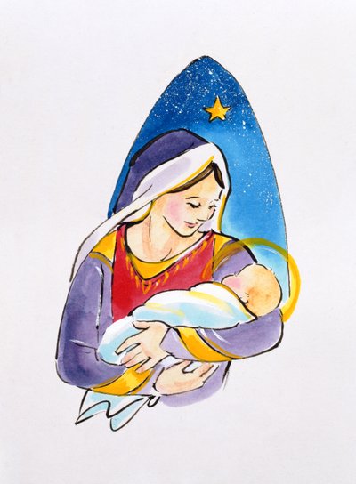 Madonna und Kind, 1996 von Diane Matthes