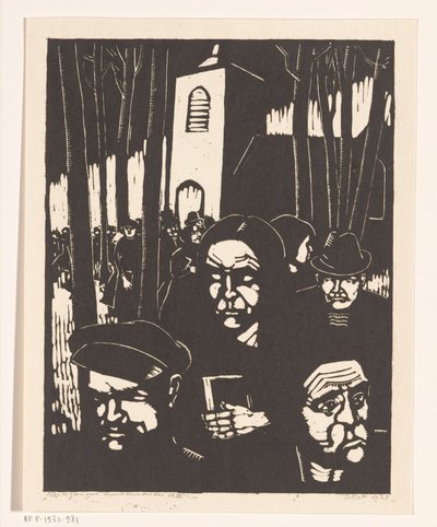 Kirchgänger von Dick Ket (signed by artist)