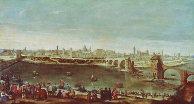 Ansicht von Saragozza von Diego Rodriguez de Silva y Velazquez