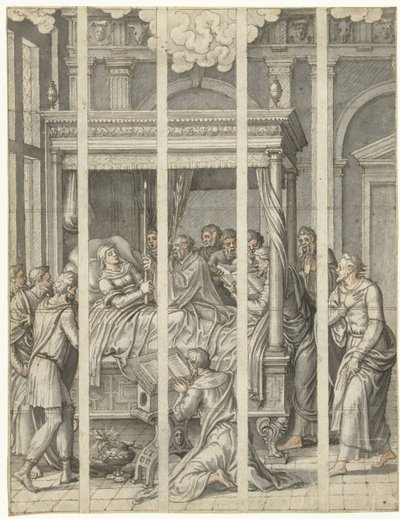 Tod der Jungfrau Maria von Dirck Pietersz. Crabeth