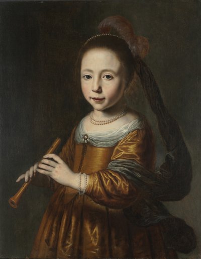 Porträt von Elizabeth Spiegel, 1639 von Dirck Santvoort