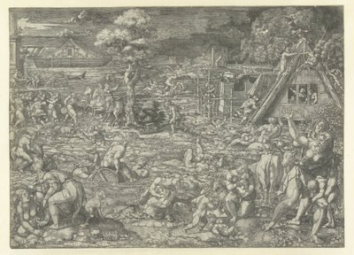 Die Sintflut von Dirck Vellert