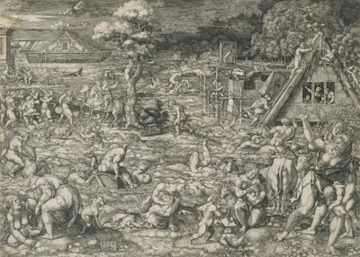 Die Sintflut, 1544 von Dirck Vellert