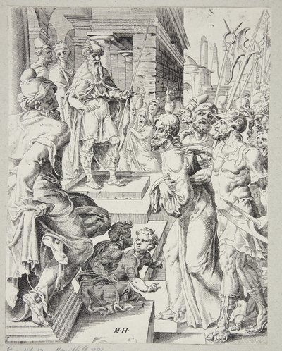Christus vor Pilatus von Dirck Volckertsz. Coornhert