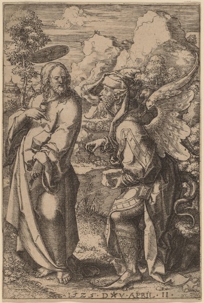 Die Versuchung Christi von Dirk Jacobsz Vellert