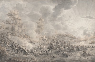 Schlacht an einem Fluss von Dirk Langendijk