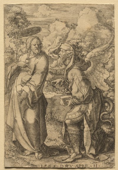 Versuchung Christi, 1525 von Dirk Vellert