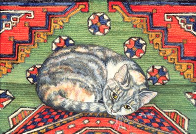 Dritter Teppich-Katzen-Flicken von Ditz