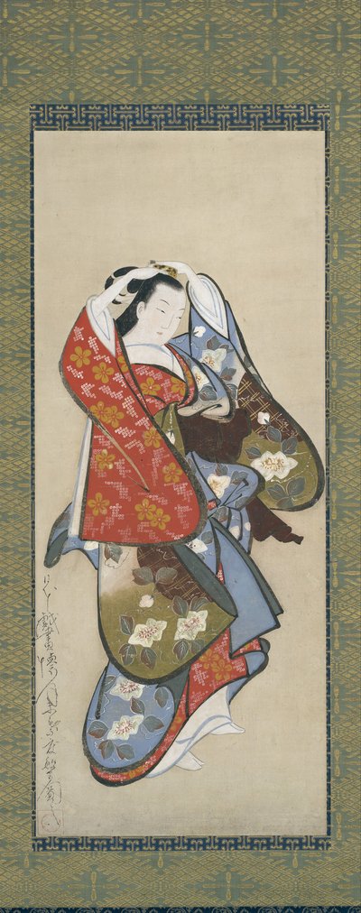 Schöne Frau, 18. Jahrhundert von Dohan Kaigetsudo