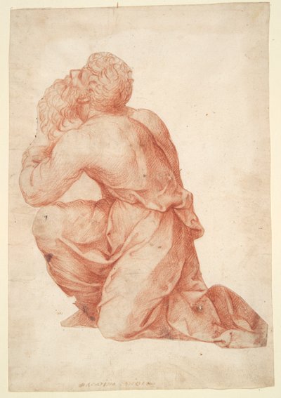 Kniender Mann von Domenico Beccafumi