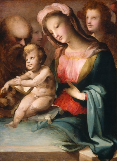 Die Heilige Familie mit Engeln, um 1545-1550 von Domenico Beccafumi