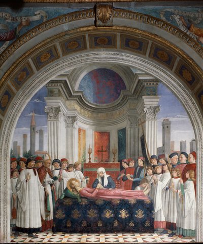 Das Begräbnis der Heiligen Fina von Domenico Ghirlandaio