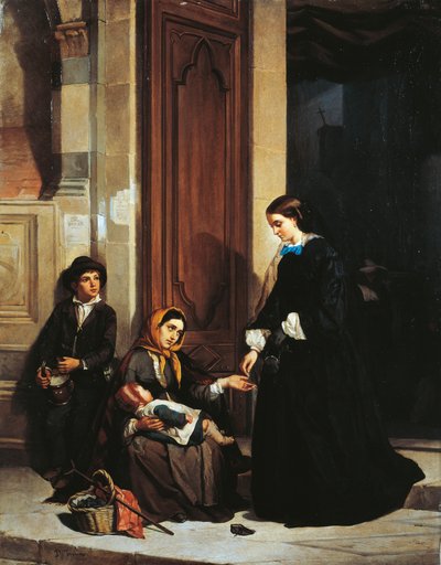 Die Nächstenliebe von Domenico Induno