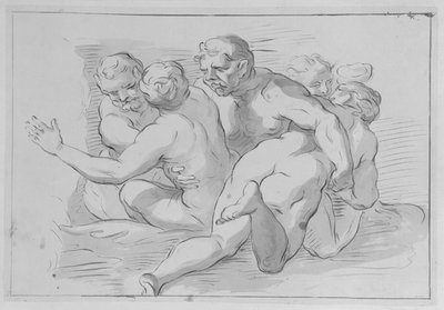Gruppe von Nymphen und Satyrn von Domenico Parodi