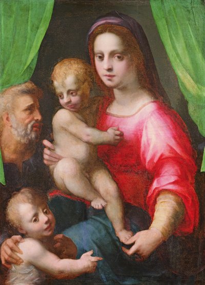 Heilige Familie von Domenico Puligo