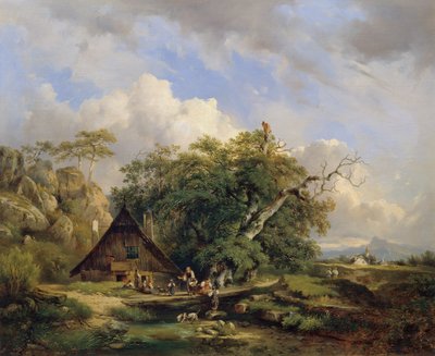 Landschaft bei Gutenstein von Dominik Schufried