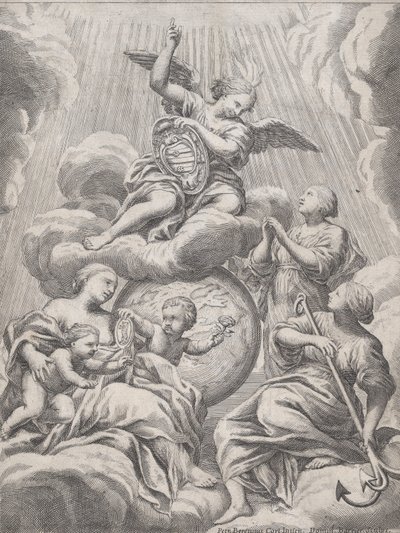Glaube, Hoffnung und Nächstenliebe, 1630-78 von Dominique Barriere
