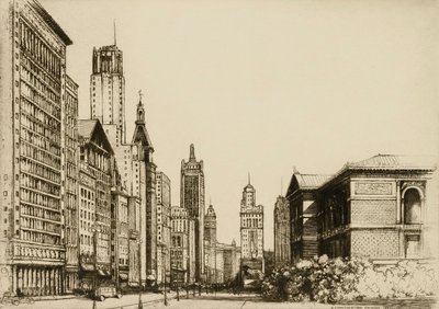 Chicago, Michigan Avenue Nr. 1 von Donald Shaw MacLaughlan