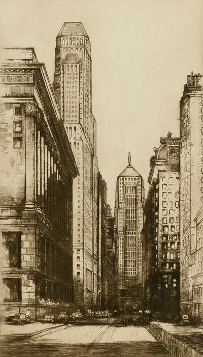 Chicago, das Herz von Chicago (Abend) von Donald Shaw MacLaughlan