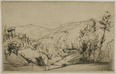 Felder von San Gimignano von Donald Shaw MacLaughlan