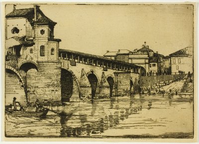 Ponte Ticino, Pavia von Donald Shaw MacLaughlan