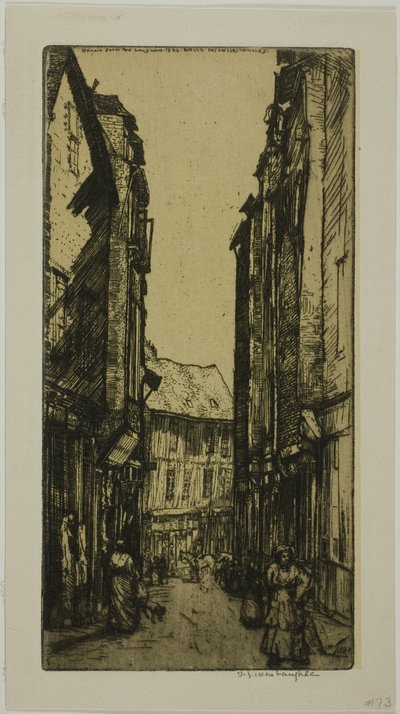 Rue des Halles, Vannes, Bretagne von Donald Shaw MacLaughlan