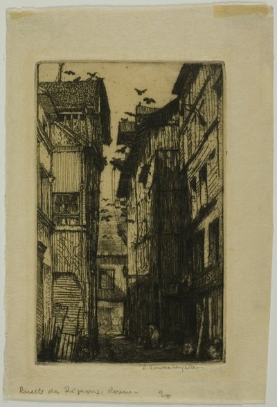 Ruelle des Pigeons, Rouen von Donald Shaw MacLaughlan