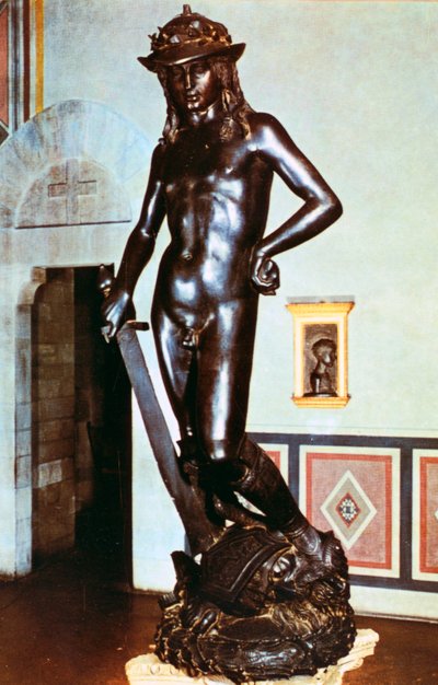 Bronzestatue von David, um 1430-1440 von Donatello