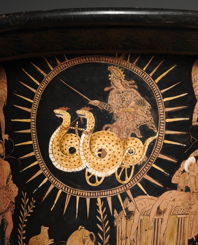 Detail von einer rotfigurigen Lekythos von Douris
