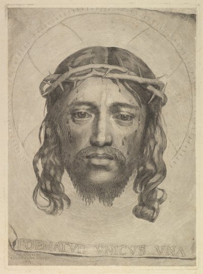 Gesicht von Christus auf dem Schleier der Heiligen Veronika, 1735 von Dudesert