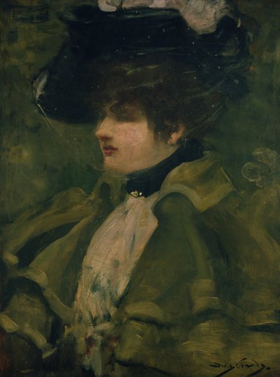 Porträt von Sarah Bernhardt von Dudley Hardy