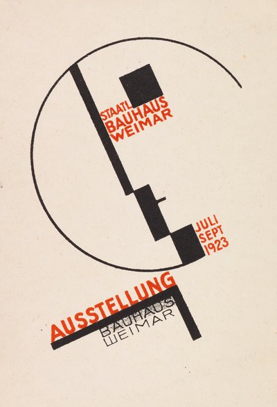 Ausstellung Bauhaus Weimar, Postkarte, 1923 von Dörte Helm