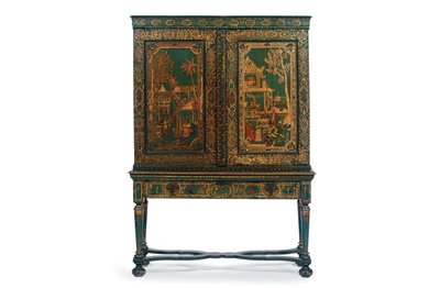 Sammlerschrank auf Ständer, ca. 1700-30 von Dutch School