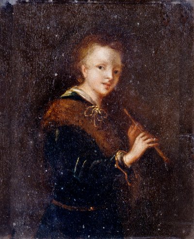 Frau mit Flöte von Dutch School