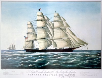 Klipperschiff Flying Cloud, 1851-1907 von E Brown Jr