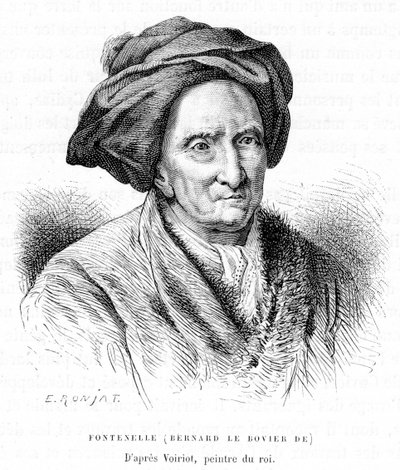 Bernard le Bovier de Fontenelle, ca. 1870er Jahre von Etienne Antoine Eugene Ronjat