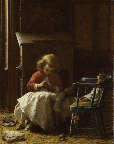 Familienpflichten, 1873 von Eastman Johnson