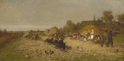 Schälfest, Insel Nantucket, 1876 von Eastman Johnson