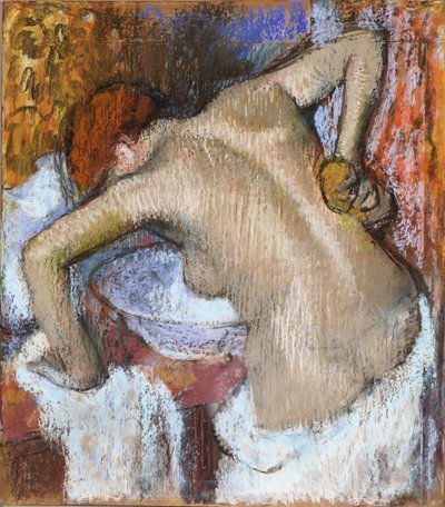 Frau, die ihren Rücken wäscht von Edgar Degas