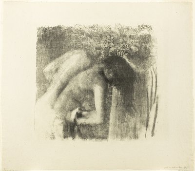 Nach dem Bad (große Version) von Edgar Degas