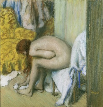 Nach dem Bad von Edgar Degas