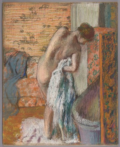 Nach dem Bad von Edgar Degas