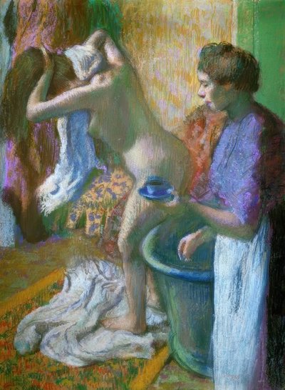 Frühstück nach dem Bad von Edgar Degas
