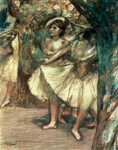 Tänzerinnen in Grün von Edgar Degas
