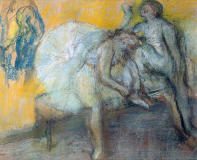 Zwei Tänzerinnen in Ruhe von Edgar Degas