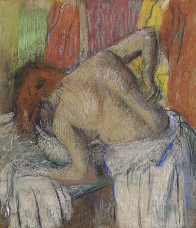 Frau, die sich den Rücken abtupft, ca. 1895 von Edgar Degas