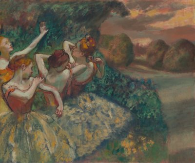 Vier Tänzer von Edgar Degas