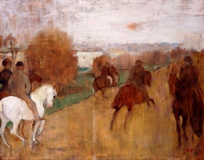 Reiter auf einer Straße, 1864-68 von Edgar Degas